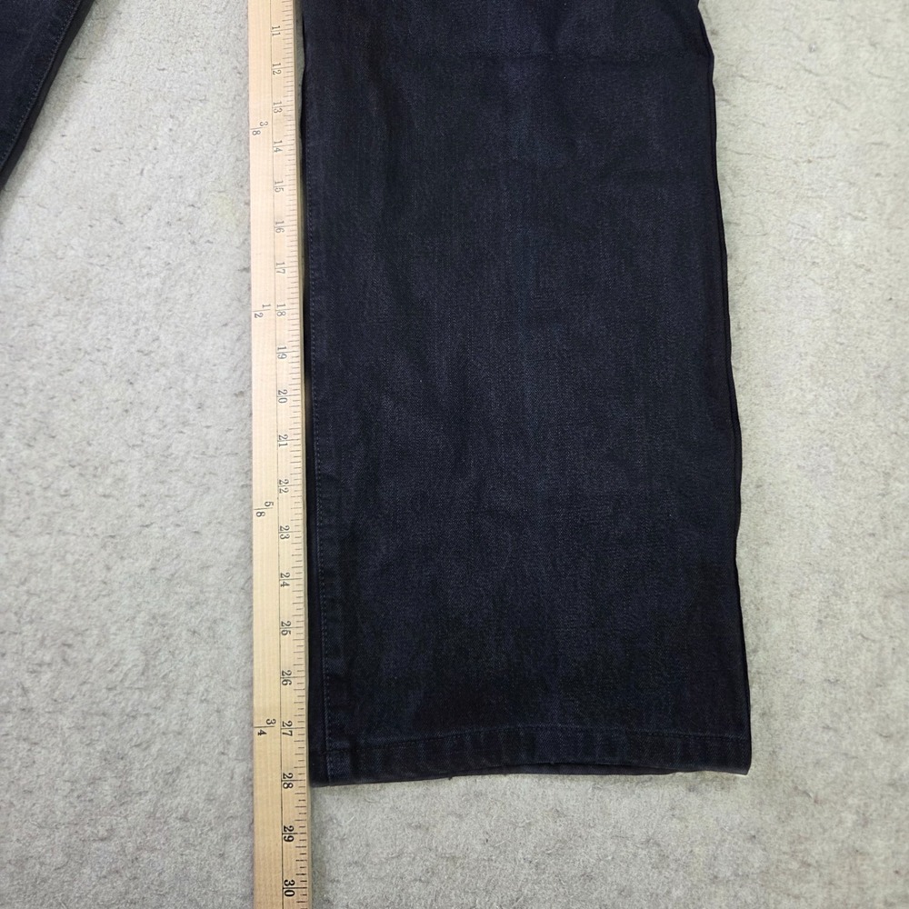 Lucky Brand 329 Classic Straight Jeans Mens 38x28 Black Stretch Denim - Picture 12 of 15